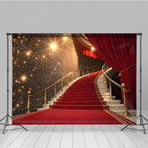 Aperturee - Aperturee Red Carpet Stage Lights Steps Shiny Welcome Backdrop